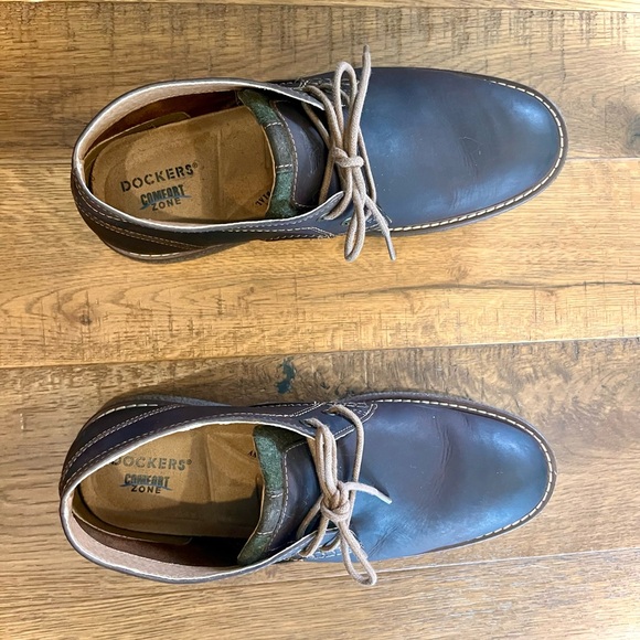 Men's Brown Leather Shoes - Picture 6 of 8